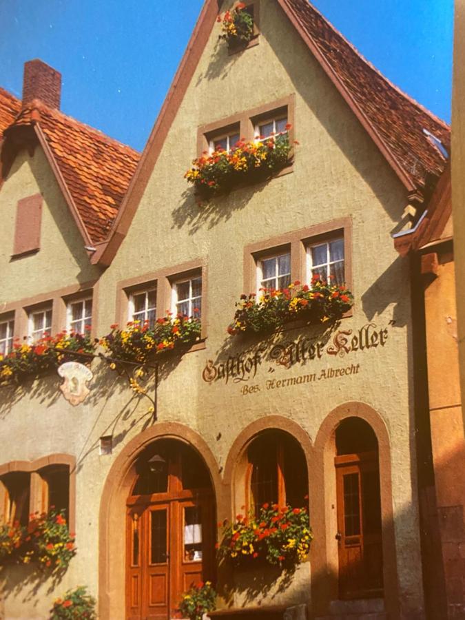 فندق Gaestehaus Alter Keller روتنبورغ أوب در تاوبر المظهر الخارجي الصورة